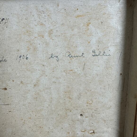 Antique Keepsake‎ Jewelry Box Brown Significant Wear Purchased 1884 Gifted 1906 - Picture 15 of 16